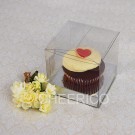 1 Cupcake Clear Cupcake Boxes with Silver insert($1.50pc x 25 units)