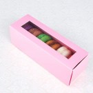6 Pink Window Macaron Boxes($1.90/pc x 25 units)