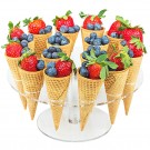 16  Ice Cream Candy Cones Holder Acrylic Stand 